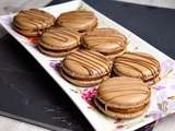 Macarons Twix, chocolat et caramel