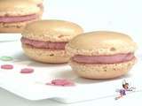 Macarons vanille et framboise