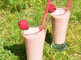 Milk-shake banane framboise