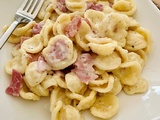 Orecchiette crémeuses au jambon