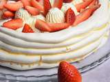 Pavlova aux fraises