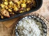 Poulet à l’ananas et arroz con coco (riz à la noix de coco)