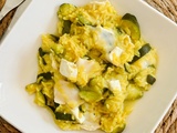 Riz épicé aux courgettes et chèvre