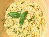 Salade d’orzo aux herbes fraîches et citron