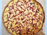 Tarte aux champignons et lardons