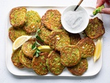 Croquettes aux petits pois, zaatar et feta d’Ottolenghi