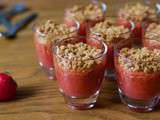 Crumble fraise rhubarbe