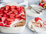 Tiramisú express aux fraises