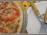 Tarte au thon, moutarde et tomate