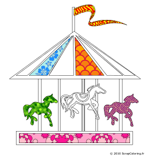 Coloriage Manège