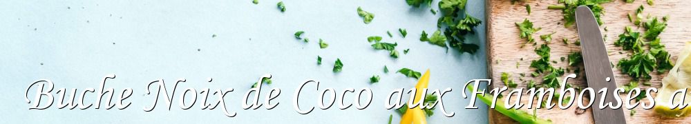 Recettes de Buche Noix de Coco aux Framboises au Companion