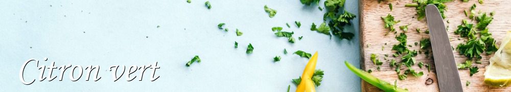 Recettes de Citron vert